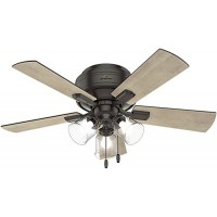 Hunter 52153 Crestfield 42" Ceiling Fan with LED Light  Noble Bronze - B07BH3N79F